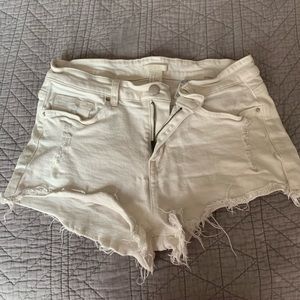 White H&M shorts
